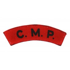Corps of Military Police (C.M.P.) Printed Shoulder Title