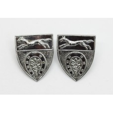 Pair of Leicestershire and Rutland Constabulary Collar Badges