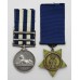 Egypt Medal (Clasps - Suakin 1885, Tofrek) and 1882 Khedives Star - Pte. J. Devine, 1st Bn. Royal Berkshire Regiment