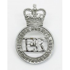 Leicester and Rutland Constabulary Cap Badge - Queen's Crown