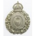 Dewsbury Borough Police Wreath Helmet Plate - King's Crown