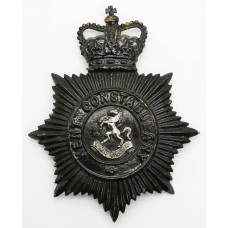 Kent Constabulary Night Helmet Plate - Queen's Crown