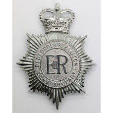 Bedfordshire & Luton Constabulary Helmet Plate - Queen's Crown