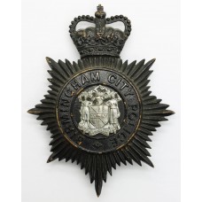 Birmingham City Police Night Helmet Plate - Queen's Crown