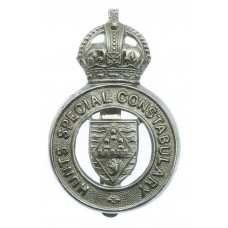 Hunts Special Constabulary Cap Badge - King's Crown