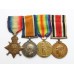 WW1 1914-15 Star Medal Trio and George VI Special Constabulary Long Service Medal Group of Four - C.Sgt. F. Fowler, 19th Bn. (3rd Salford Pals) Lancashire Fusiliers