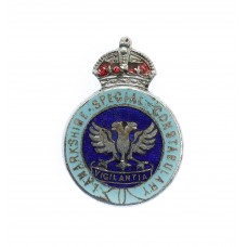 Lanarkshire Special Constabulary Enamelled Lapel Badge - King's Crown