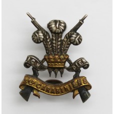 3rd Carabiniers Officer's Silver & Gilt Collar Badge