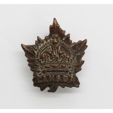 Canadian WW1 General Service Collar Badge (Birks 1915)