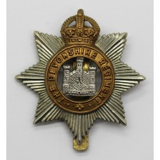 Devonshire Regiment Cap Badge - King's Crown