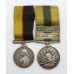 Queen's Sudan & Khedives Sudan (Clasps - The Atbara, Khartoum) Medal Pair - Pte. B. Coulson, 1st Bn. Lincolnshire Regiment