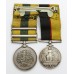 Queen's Sudan & Khedives Sudan (Clasps - The Atbara, Khartoum) Medal Pair - Pte. B. Coulson, 1st Bn. Lincolnshire Regiment