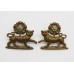 Pair of York and Lancaster Regiment Collar Badges