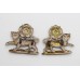 Pair of York and Lancaster Regiment Collar Badges