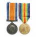 WW1 British War & Victory Medal Pair with Royal Life Saving Society Medal - Sjt. R. Russell, South Lancashire Regiment