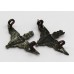 Pair of Parachute Regiment Collar Badges - King's Crown