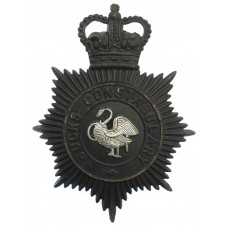Buckinghamshire Constabulary Night Helmet Plate - Queen's Crown