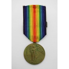 WW1 Victory Medal - Pte. G. Glastonbury, The Queen's (Royal West Surrey) Regiment