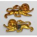 Pair of King's Own (Royal Lancaster) Regiment Collar Badges