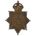 Kent Constabulary Night Helmet Plate - King's Crown