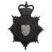 Gwynedd Constabulary Night Helmet Plate - Queen's Crown