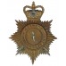 Gwynedd Constabulary Night Helmet Plate - Queen's Crown