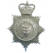 Great Yarmouth Police Helmet Plate - Queen's Crown