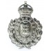 Guernsey Police Wreath Helmet Plate - King's Crown