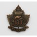 Canadian 183rd (Manitoba Beavers) Infantry Bn. C.E.F. WWI Officer's Collar Badge