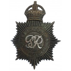 George VI Metropolitan Police Night Helmet Plate 