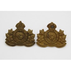 Pair of Canadian 1st Mounted Rifles Battalion C.E.F. WWI Collar B