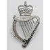 London Irish Pipers Chrome Caubeen Badge - Queen's Crown