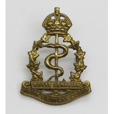 Royal Canadian Army Medical Corps Cap Badge - King's Crown