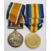 WW1 British War & Victory Medal Pair - Pte. G.H. Lamb, Lancashire Fusiliers
