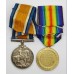 WW1 British War & Victory Medal Pair - Pte. G.H. Lamb, Lancashire Fusiliers