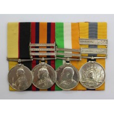 Queen's Sudan, QSA (Clasps - Cape Colony, Paardeberg, Johannesberg), KSA (Clasps - South Africa 1901, South Africa 1902) and Khedives Sudan (Clasps - The Atbara, Khartoum) Medal Group of Four - Pte. H. Watson, Lincolnshire Regiment