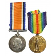 WW1 British War & Victory Medal Pair - Pte. C. Walton, Royal Fusiliers