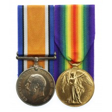 WW1 British War & Victory Medal Pair - J. Walton, Ord., Royal Navy