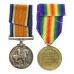 WW1 British War & Victory Medal Pair - Pte. G.W. Walton, Royal Army Medical Corps
