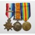 WW1 1914 Mons Star & Bar Medal Trio - Pte. S. Lovedon, 9th Lancers