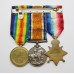 WW1 1914 Mons Star & Bar Medal Trio - Pte. S. Lovedon, 9th Lancers