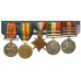 QSA (Clasps - Cape Colony, Orange Free State, Transvaal), KSA (Clasps - South Africa 1901, South Africa 1902), 1914-15 Star, British War & Victory Medal Group of Five - Gnr. R. Walton, Royal Artillery