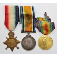 WW1 1914-15 Star Medal Trio - Gnr. F. Munton, Royal Field Artillery