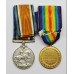 WW1 British War & Victory Medal Pair - Pte. T. Wormsley, The King's Own (Royal Lancaster Regiment)
