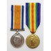 WW1 British War & Victory Medal Pair - Pte. J. Robinson, Labour Corps