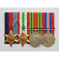 Unattributed WW2 Medal Group of Four - Court Mounted