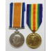 WW1 British War & Victory Medal Pair - Pte. J. Swanston, Army Service Corps