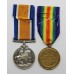 WW1 British War & Victory Medal Pair - Pte. J. Swanston, Army Service Corps