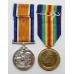 WW1 British War & Victory Medal Pair - Gnr. A. Shadforth, Royal Garrison Artillery