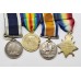 WW1 1914-15 Star, British War Medal, Victory Medal & Royal Navy LS&GC Battle of Jutland Medal Group - F.W. Hallen, E.R.A.1., Royal Navy, HMS Orion